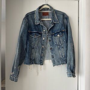 Cropped Denim Jacket Zara